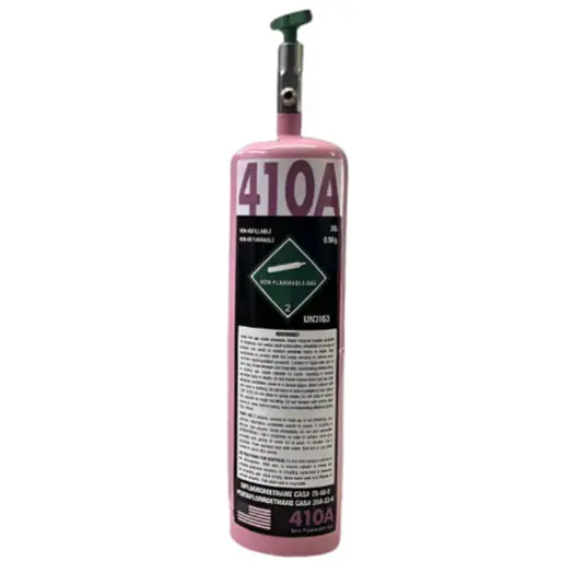 1.5 lb cylinder of virgin R-410A refrigerant