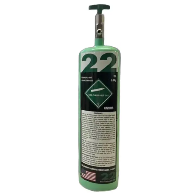 2.2 lb cylinder of R-22 refrigerant