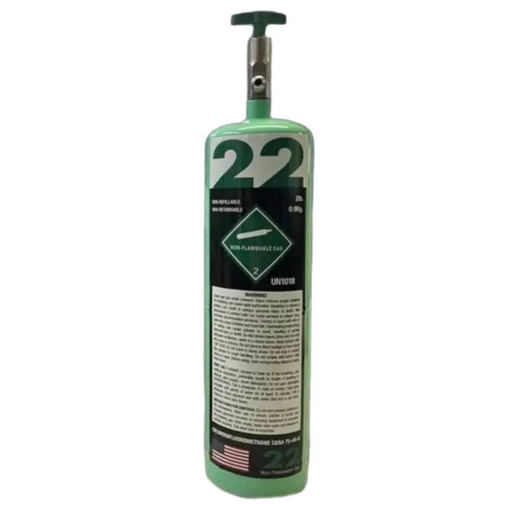 2.2 lb cylinder of R-22 refrigerant