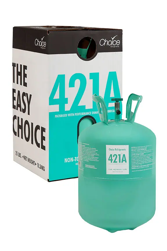 25 lb cylinder of R-421A refrigerant