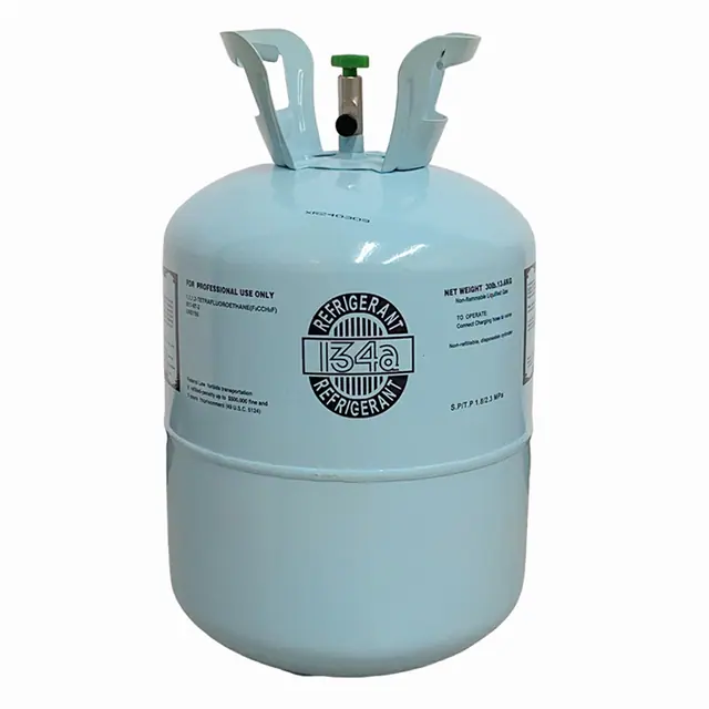 A 30 lb refrigerant gas cylinder photographed on its own.