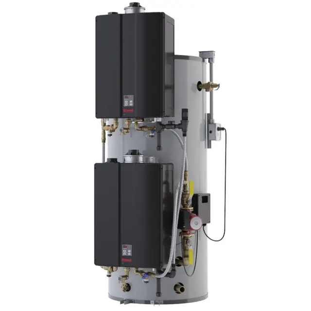 Rinnai CHS398100HViN 119 gallon tall gas hybrid water heating system